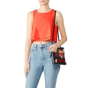 APIECE APART Agnes Tank in Red Sz 2